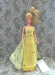 barbie blonde yellow dress